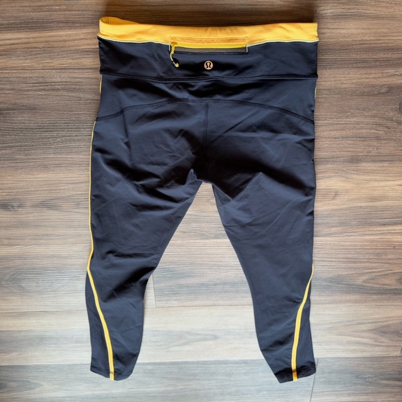lululemon athletica Black and Yellow Stripe Leggings - Picture 6 of 7